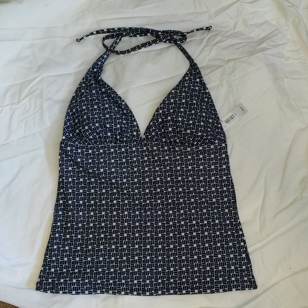 Gap Navy and White Tankini